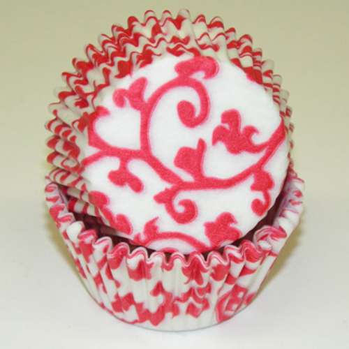 Red Ivy Cupcake Papers - Click Image to Close